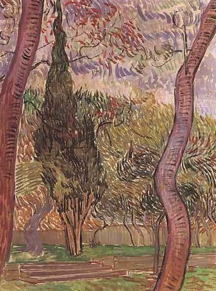 Garden Of Saint Paul Hospital The IV Oil Painting by Vincent Van Gogh