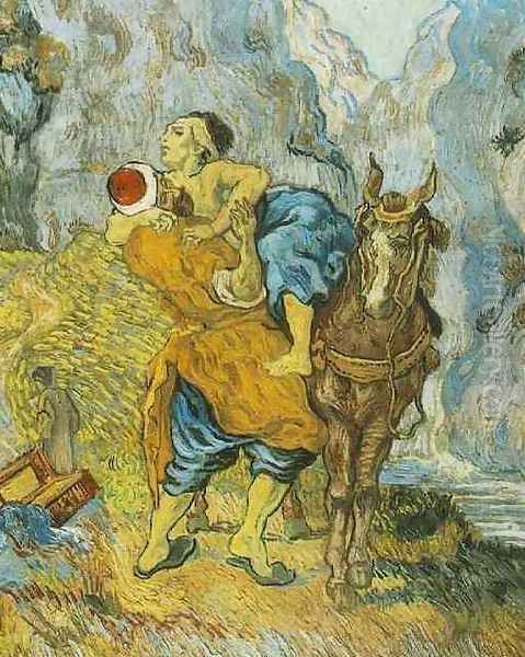 The Good Samaritan (after Delacroix) Oil Painting by Vincent Van Gogh