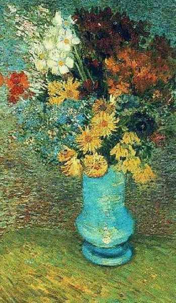 Vase With Daisies And Anemones Oil Painting by Vincent Van Gogh