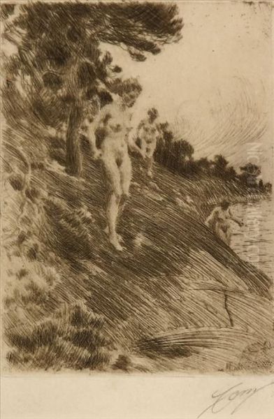 Skramda Oil Painting by Anders Zorn