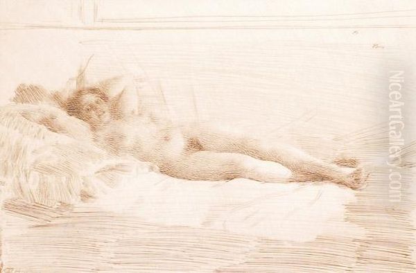 Elin 1914 Oil Painting by Anders Zorn