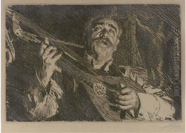 Vicke (a. 281) Oil Painting by Anders Zorn