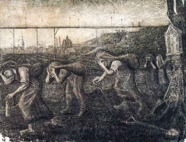 The Bearers of the Burden Oil Painting by Vincent Van Gogh