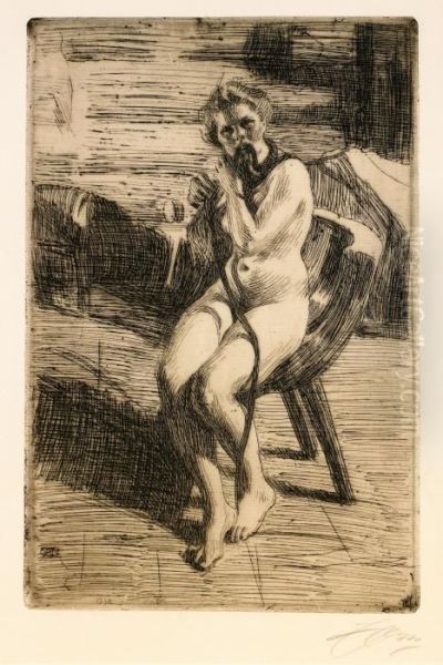 Harbandet by Anders Zorn