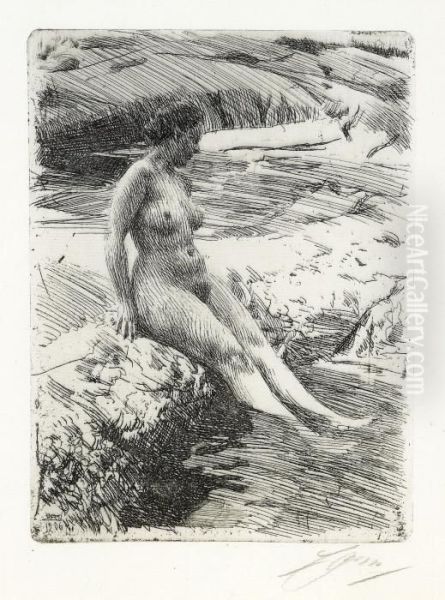 Sandhamn Oil Painting by Anders Zorn