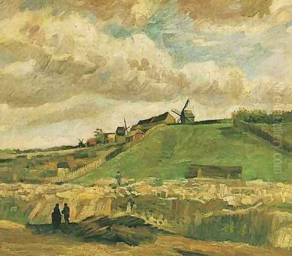 The Hill Of Montmartre With Quarry Oil Painting by Vincent Van Gogh