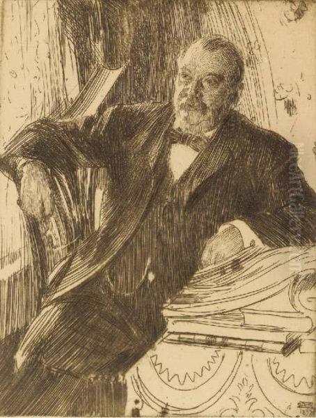 Grover Cleveland Ii Oil Painting by Anders Zorn