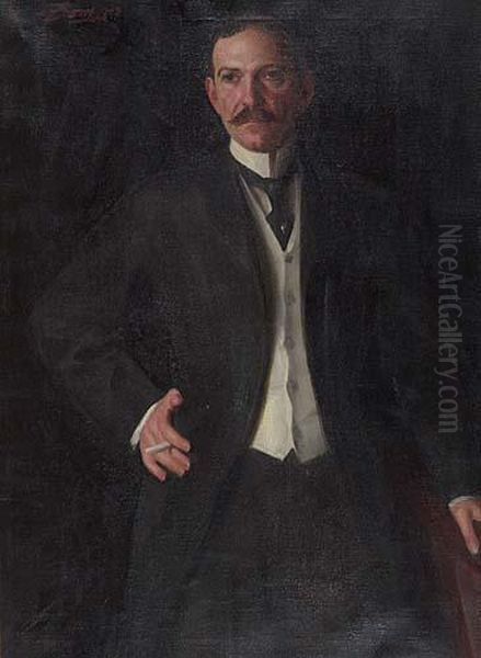 Portrait Of Mr. Richard Howe>. Oil Painting by Anders Zorn