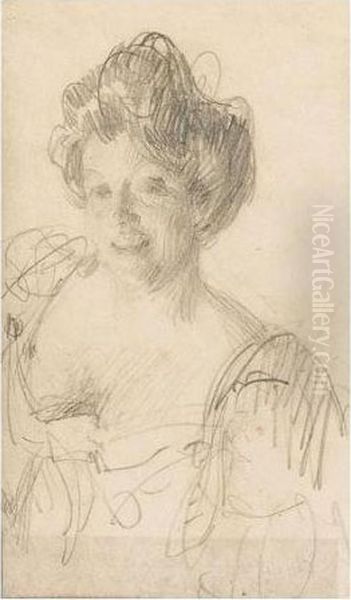 Portratt Av Emma (portrait Of Emma) Oil Painting by Anders Zorn