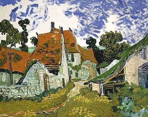 Village Street In Auvers Oil Painting by Vincent Van Gogh