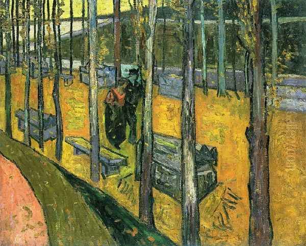 Les Alyscamps II Oil Painting by Vincent Van Gogh