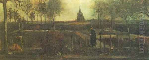 The Parsonage Garden At Nuenen Oil Painting by Vincent Van Gogh