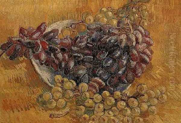 Still Life With Grapes Oil Painting by Vincent Van Gogh