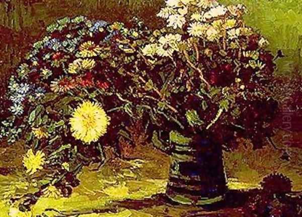 Vase With Daisies Oil Painting by Vincent Van Gogh