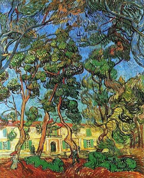 The Grounds of the Asylum Oil Painting by Vincent Van Gogh