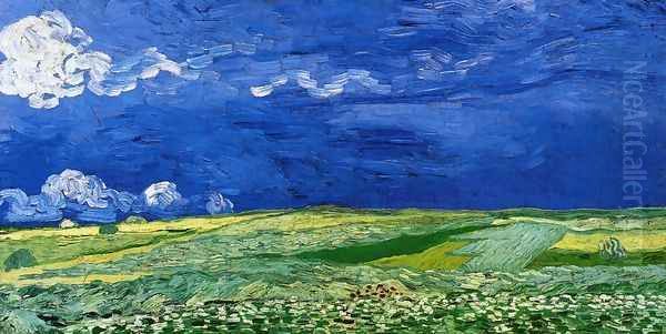 Wheatfields under a Clouded Sky Oil Painting by Vincent Van Gogh