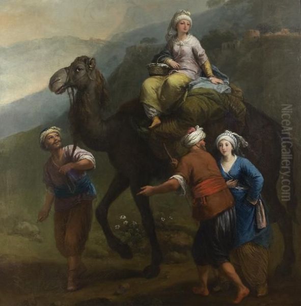 Le Voyage Des Turcs A La Mecque Oil Painting by Francesco Zuccarelli