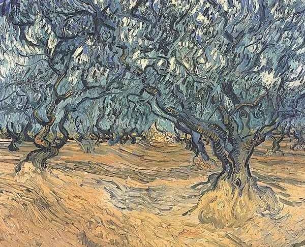 Olive Trees Oil Painting by Vincent Van Gogh