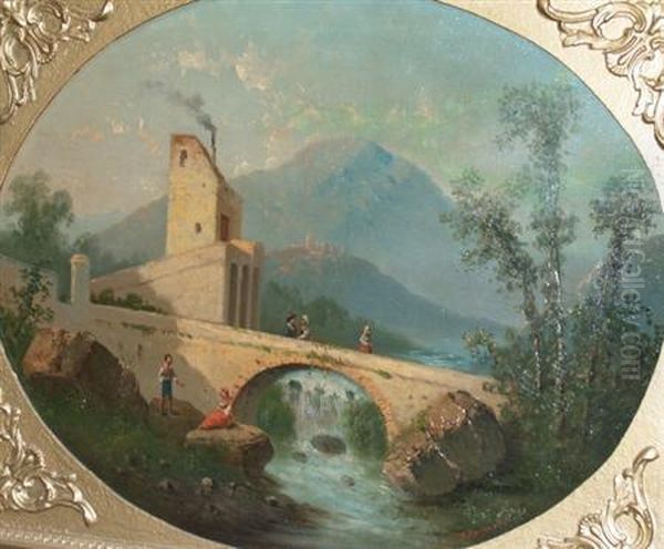 Pastoral Scenes Oil Painting by Francesco Zuccarelli