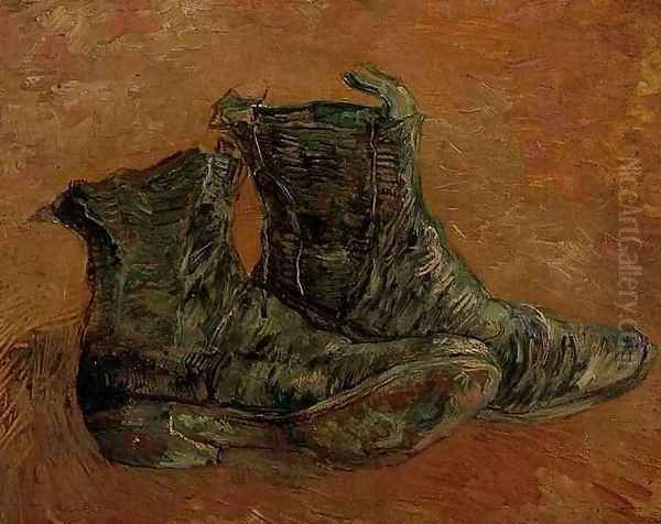 Pair Of Shoes A II Oil Painting by Vincent Van Gogh