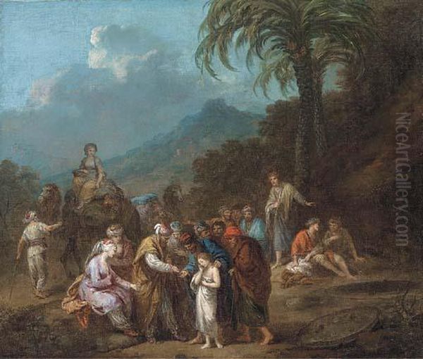 Joseph Sold Into Slavery To The Ishmaelites Oil Painting by Francesco Zuccarelli