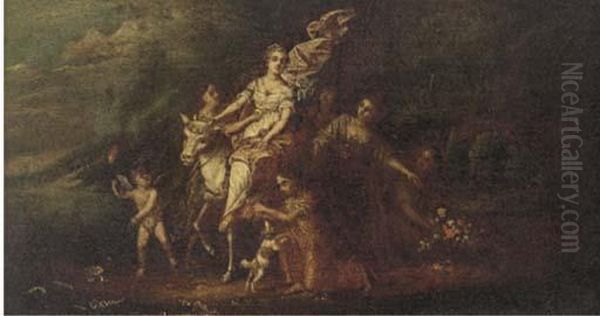 The Rape Of Europa Oil Painting by Francesco Zuccarelli