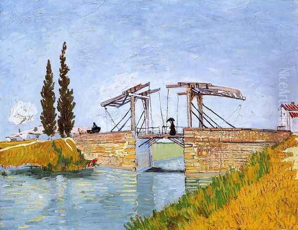 The Langlois Bridge Oil Painting by Vincent Van Gogh