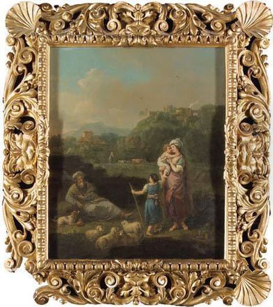 Ishmael Mocking Isaac Oil Painting by Francesco Zuccarelli