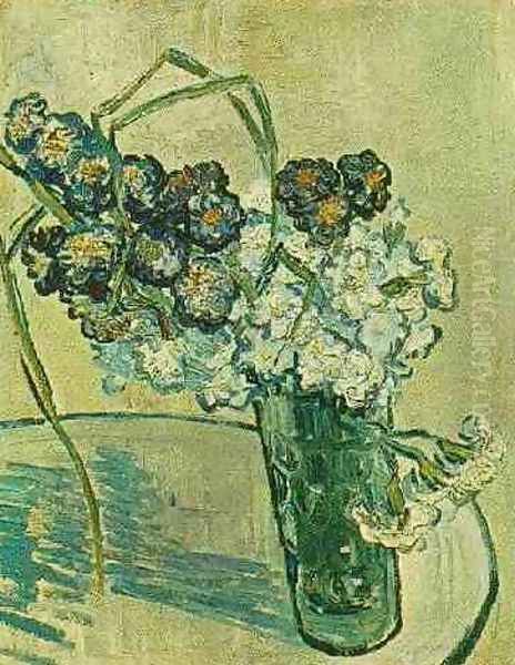 Glass With Carnations Oil Painting by Vincent Van Gogh