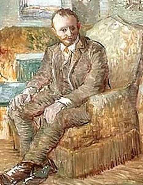 Portrait Of The Art Dealer Alexander Reid Sitting In An Easy Chair Oil Painting by Vincent Van Gogh