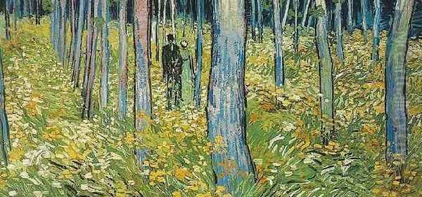 Undergrowth With Two Figures Oil Painting by Vincent Van Gogh