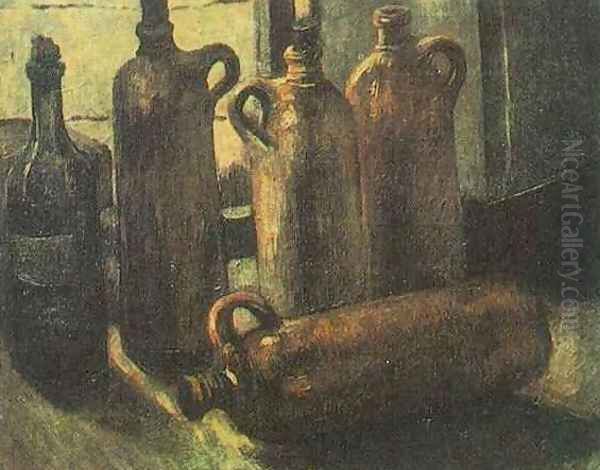 Still Life With Five Bottles Oil Painting by Vincent Van Gogh