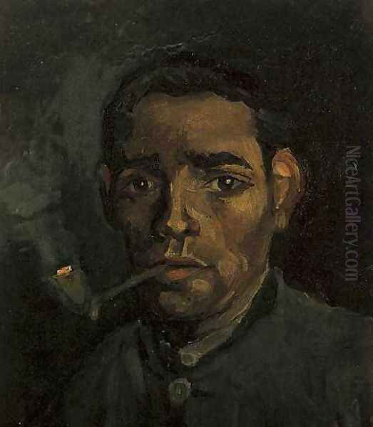 Head Of A Man II Oil Painting by Vincent Van Gogh