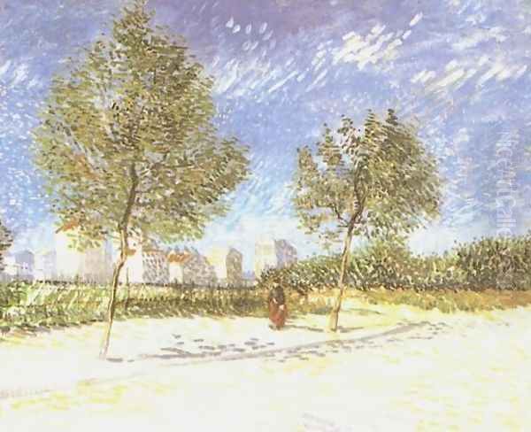 On The Outskirts Of Paris Oil Painting by Vincent Van Gogh