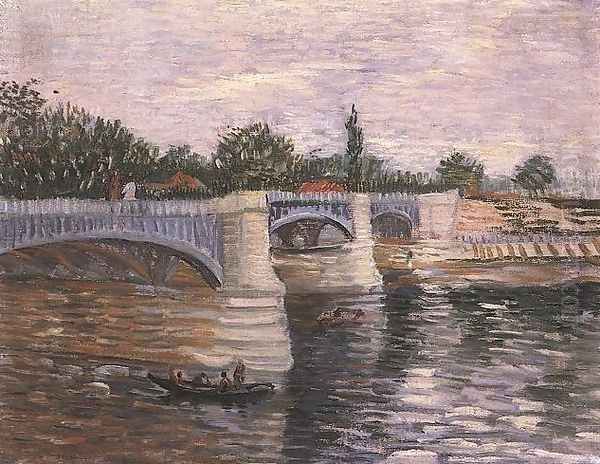 The Seine With The Pont De La Grande Jette Oil Painting by Vincent Van Gogh