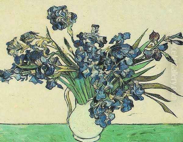 Vase With Irises Oil Painting by Vincent Van Gogh