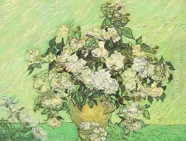 Vase With Roses Oil Painting by Vincent Van Gogh