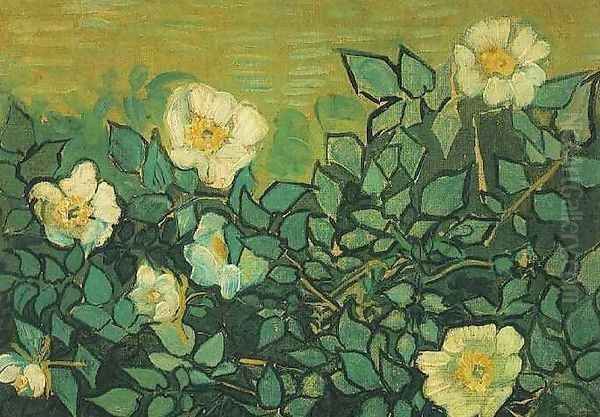 Wild Roses Oil Painting by Vincent Van Gogh