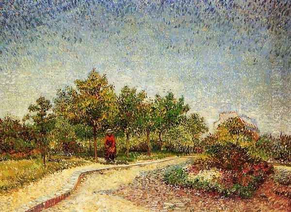 Lane in Voyer d'Argenson Park at Asnieres Oil Painting by Vincent Van Gogh