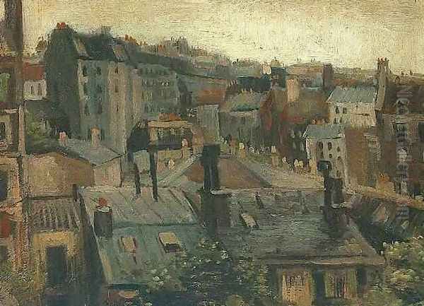 View Of Roofs And Backs Of Houses Oil Painting by Vincent Van Gogh