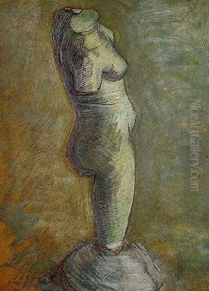 Plaster Statuette Of A Female Torso V Oil Painting by Vincent Van Gogh