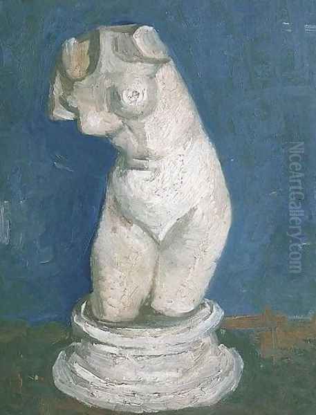 Plaster Statuette Of A Female Torso VI Oil Painting by Vincent Van Gogh