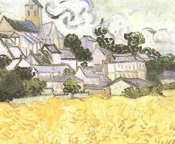 View Of Auvers With Church Oil Painting by Vincent Van Gogh