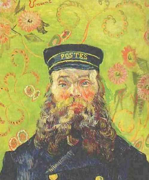 Portrait Of The Postman Joseph Roulin IV Oil Painting by Vincent Van Gogh