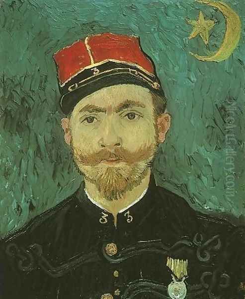 Portrait Of Milliet Second Lieutenant Of The Zouaves Oil Painting by Vincent Van Gogh