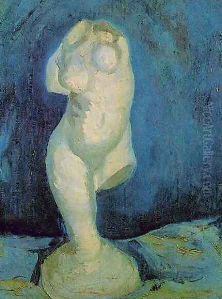 Plaster Statuette Of A Female Torso II Oil Painting by Vincent Van Gogh