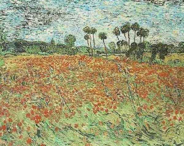 Field With Poppies Oil Painting by Vincent Van Gogh