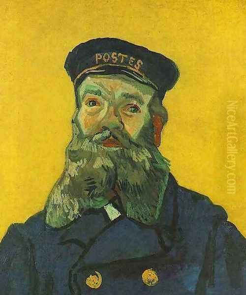 Portrait Of The Postman Joseph Roulin III Oil Painting by Vincent Van Gogh