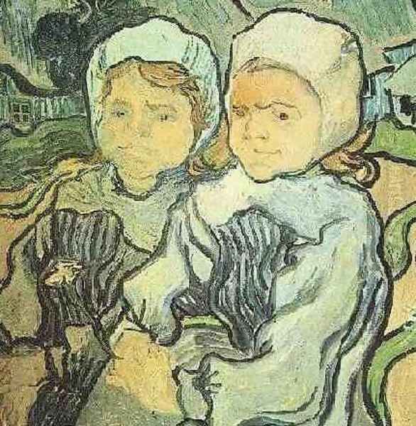 Two Children II Oil Painting by Vincent Van Gogh