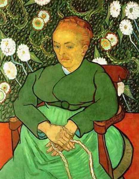 La Berceuse (Augustine Roulin) III Oil Painting by Vincent Van Gogh